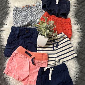 7 pairs of boy shorts. Size 6ish months. [3N]
